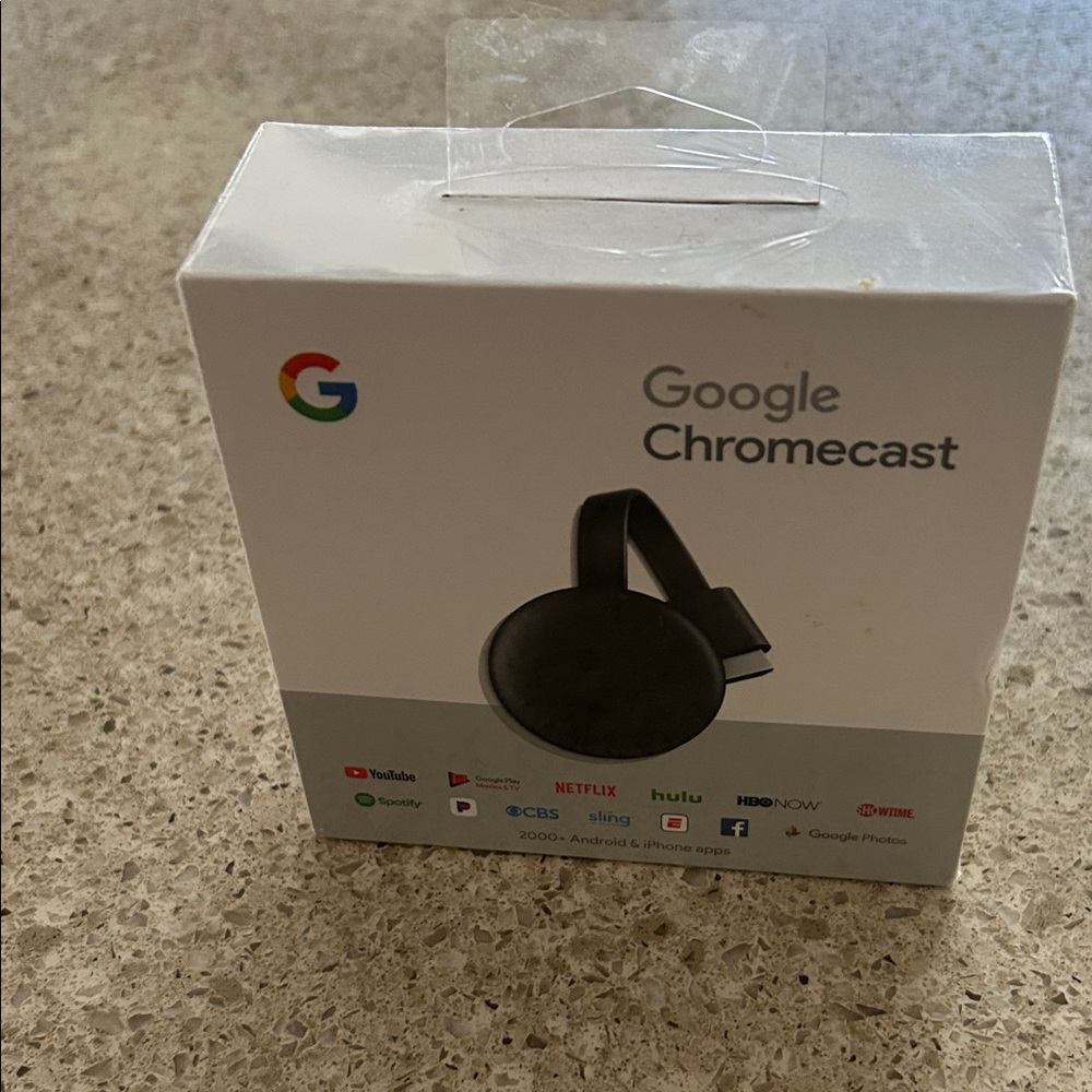 Google Chromecast with Black Streaming Device